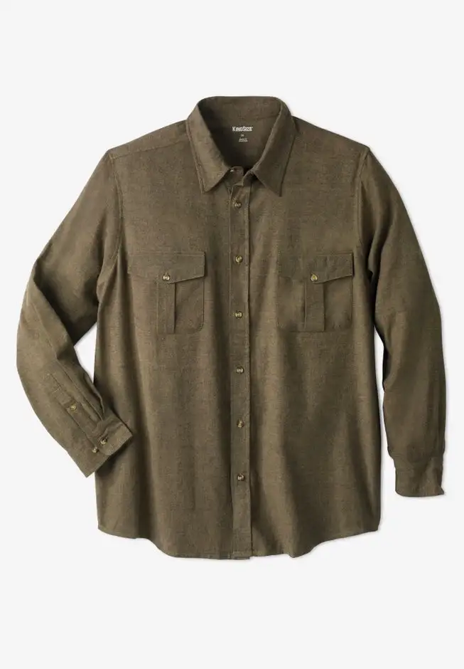 Signature Solid Flannel Shirt