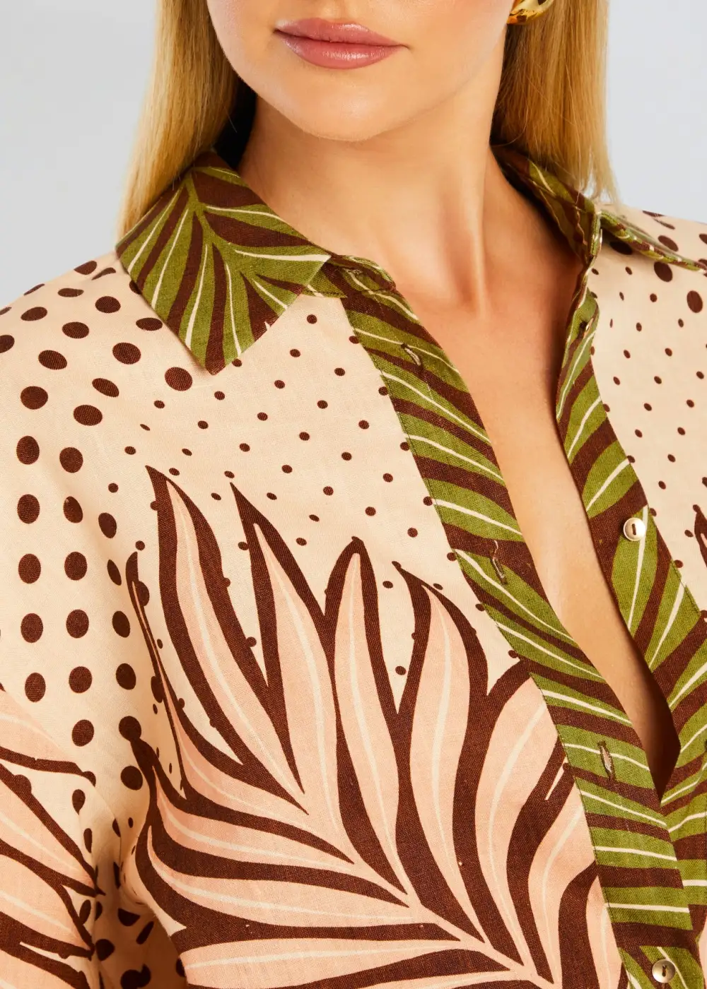 Plant Linen Shirt