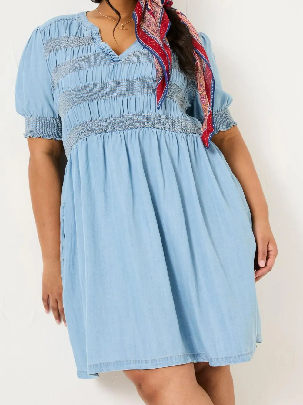 Casual Light Blue Denim Dress