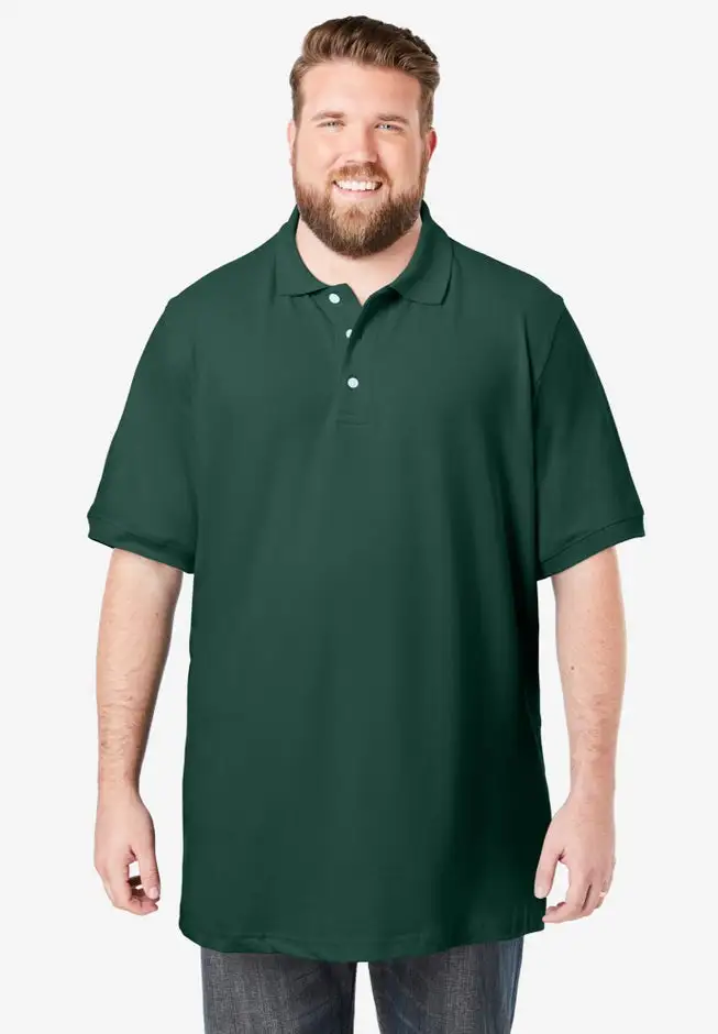 Longer-Length Shrink-Less™ Cotton Polo Shirt