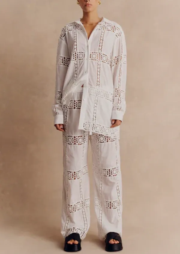 Crochet Loose Fit Pajama Pants