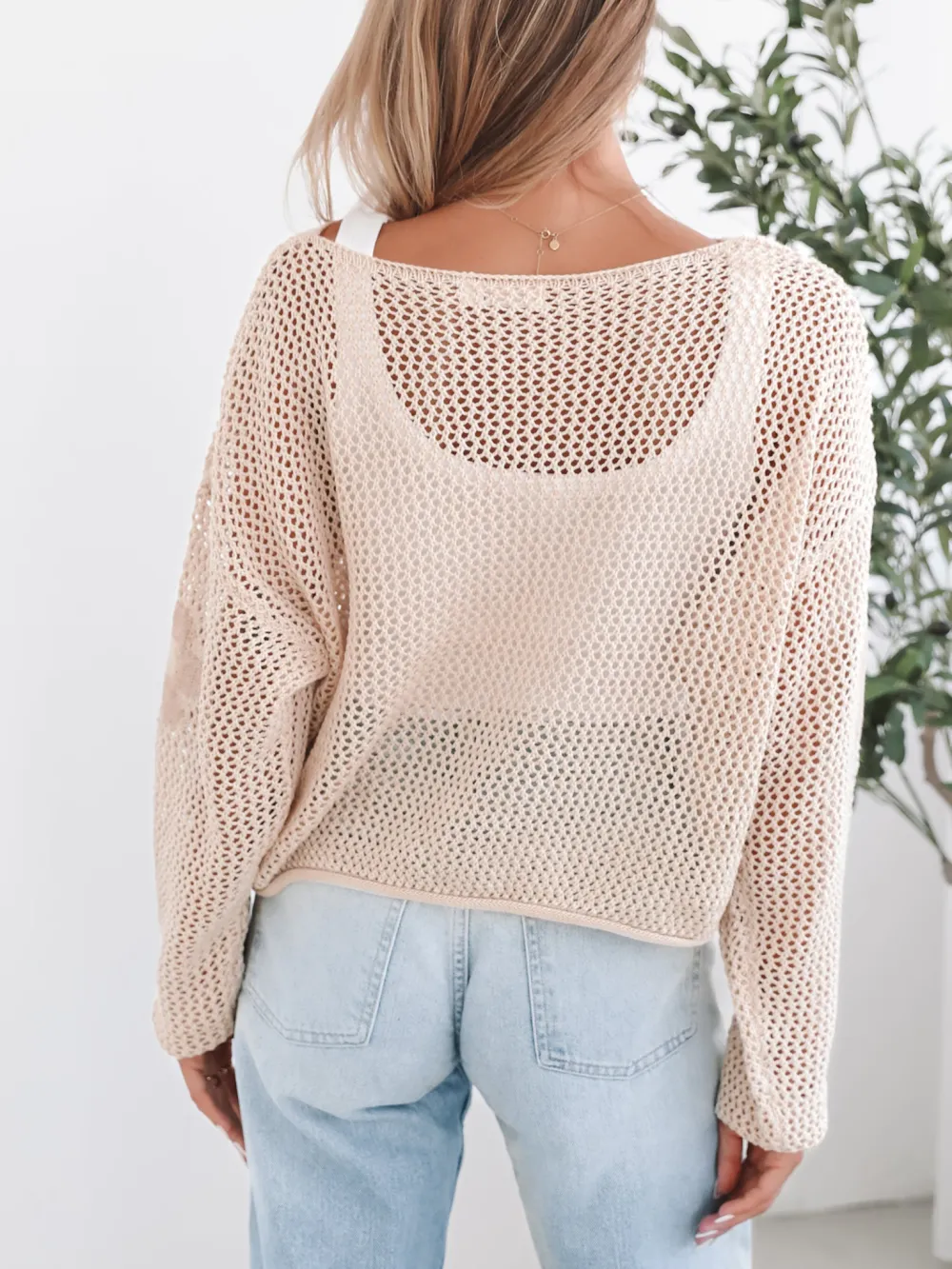 Oat Casual Style Crew Neck Knit