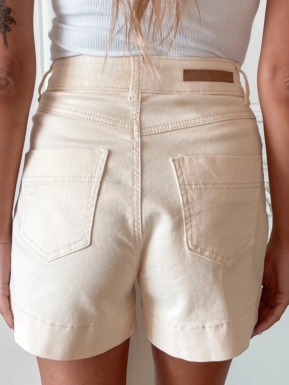 Cream Daily High Waist Shorts