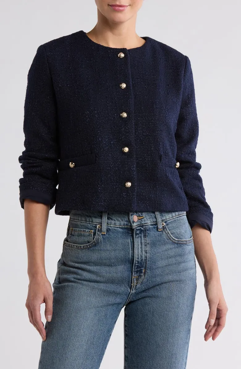 Cropped Tweed Jacket