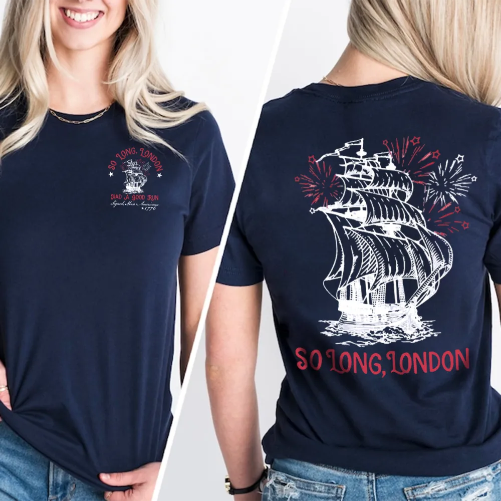 Nautical Ship Graphic Farewell Tee
