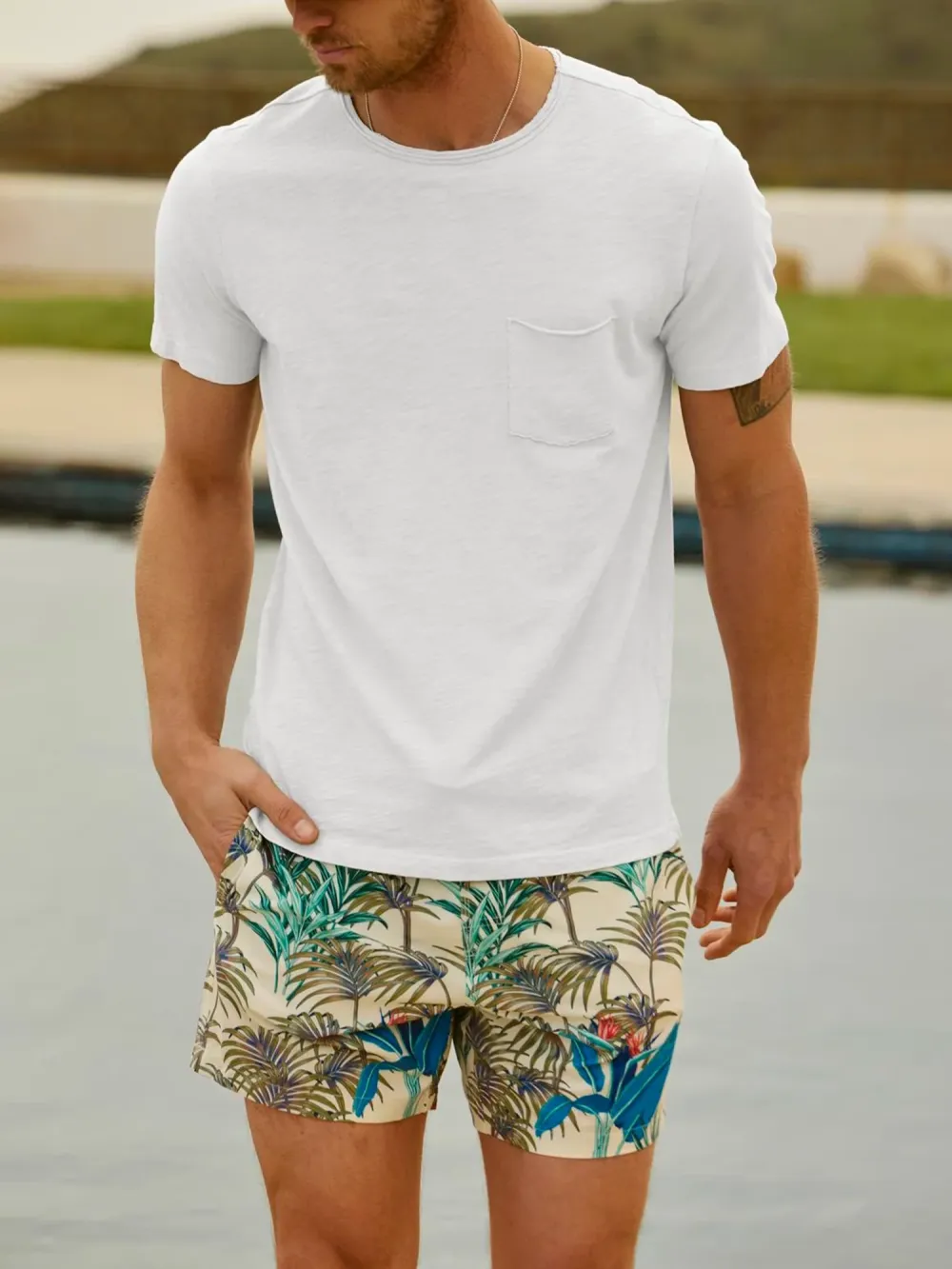 Men's Cotton Basic Short Sleeve T-Shirt