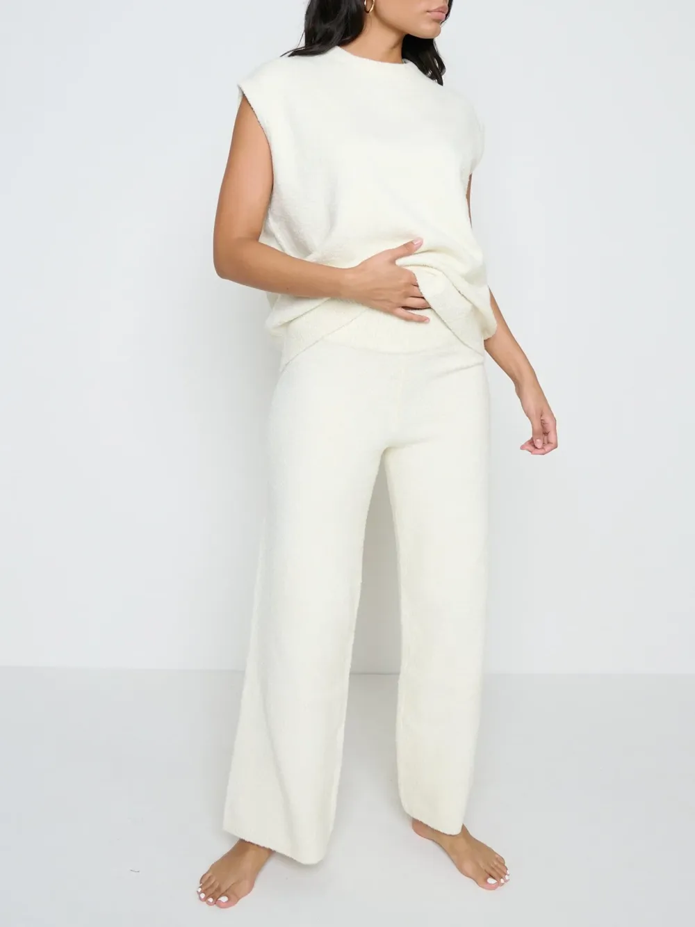 Knit Wide-Leg Trousers