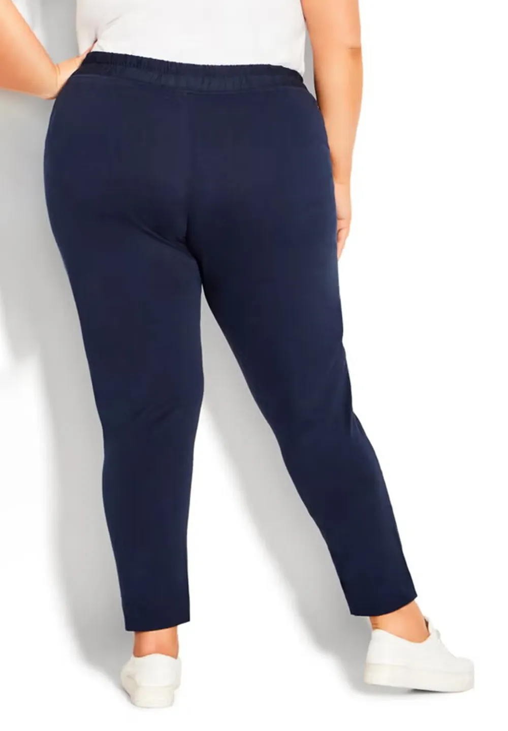 Solid-Color Women'S Knitted Skinny Pants