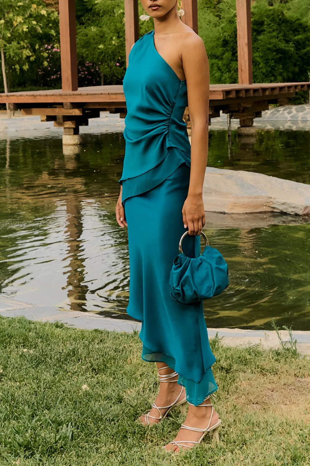 Solid Color Mesh Skirt