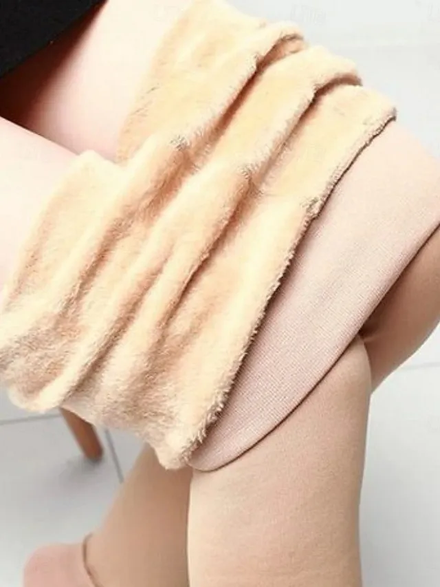 Women's High Waist High-Stretch Comfy Fleece Leggings