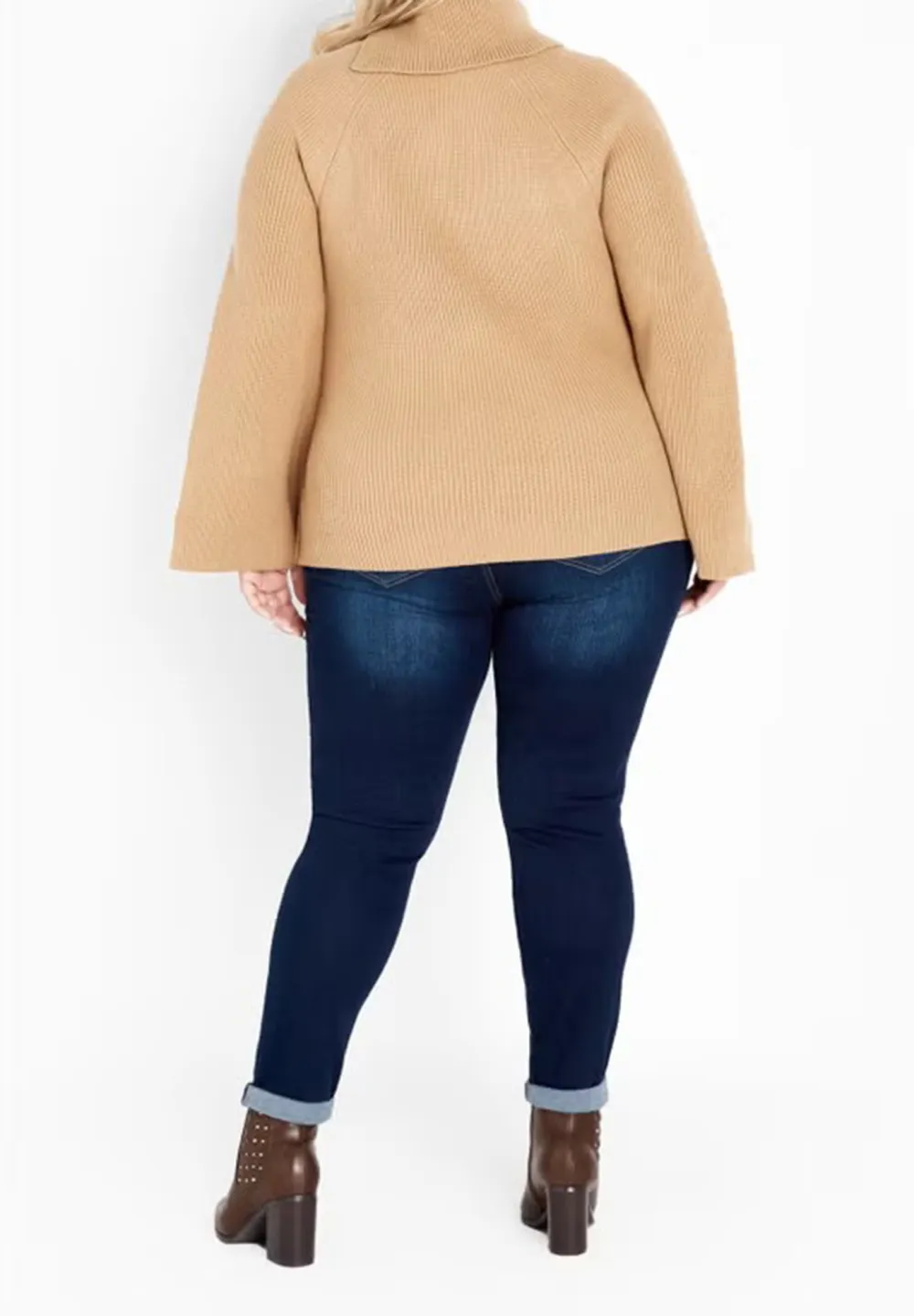 Asymmetric Button Sweater With Lapel