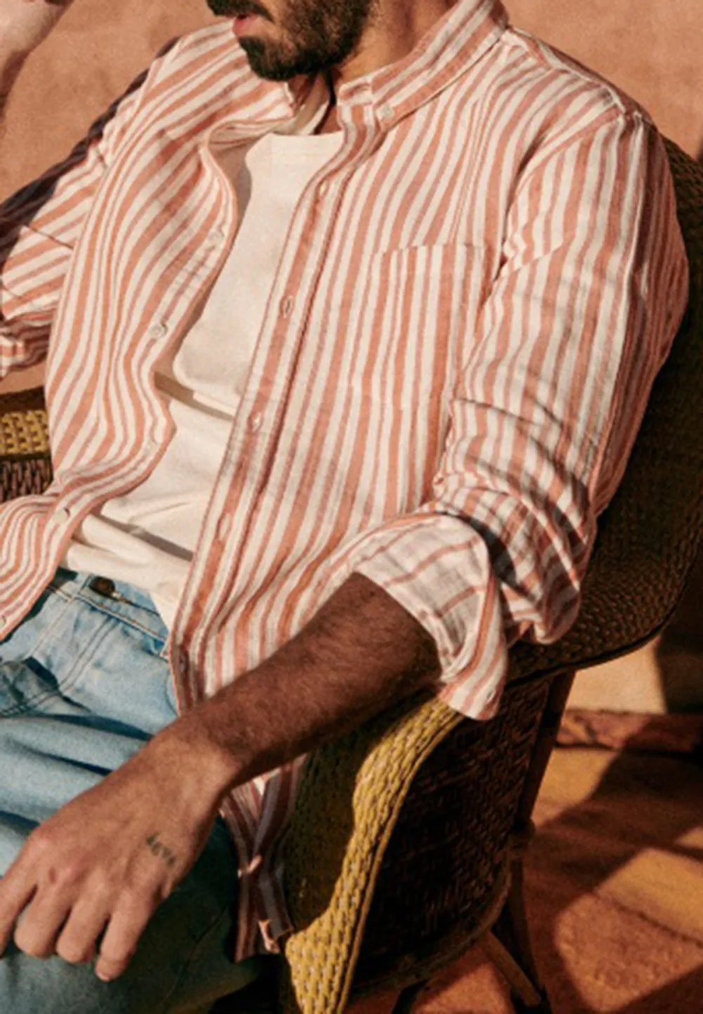Adjustable Cuff Fastening Shirt