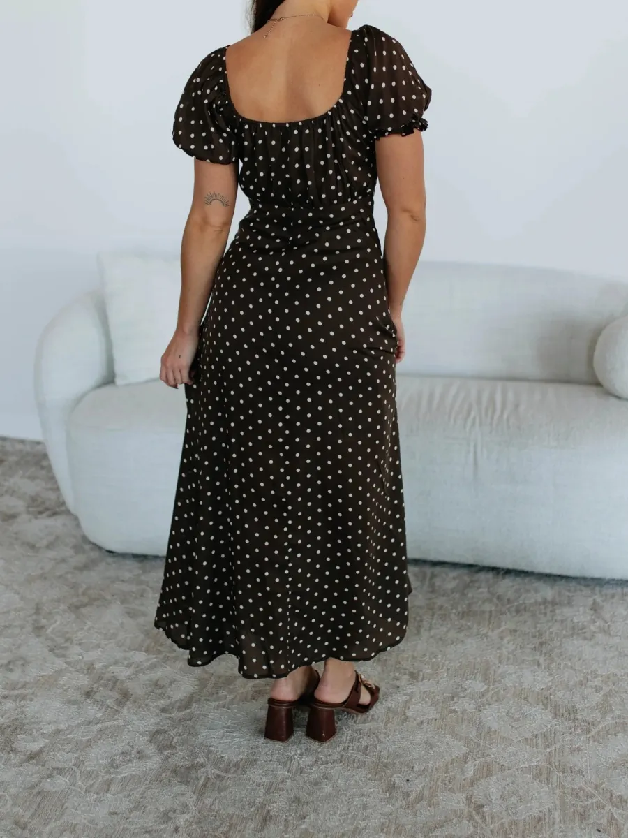 Polka Dot Short Sleeve Dress