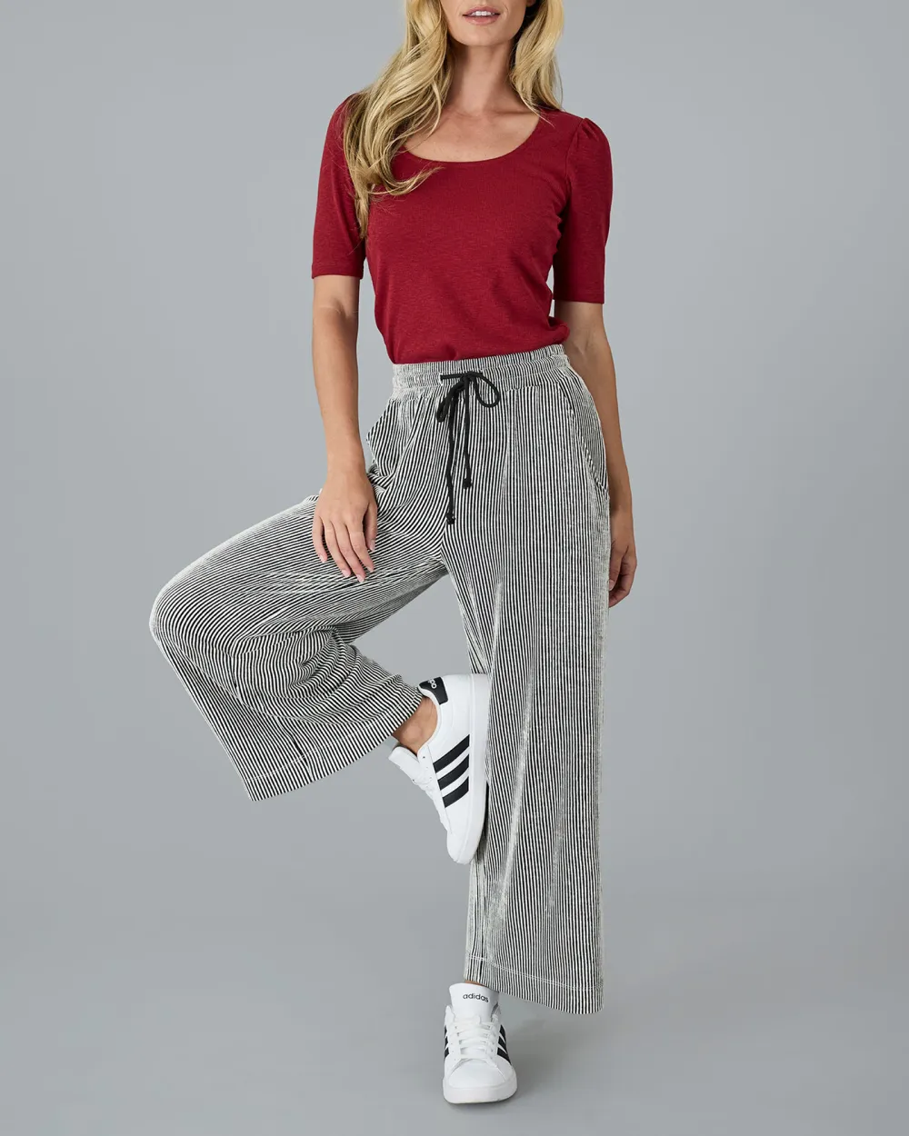 Striped Wide Leg Pant