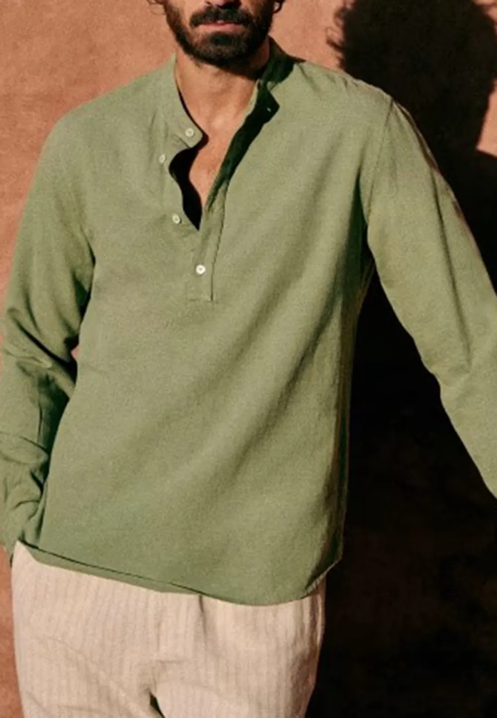 Mandarin Collar Shirt