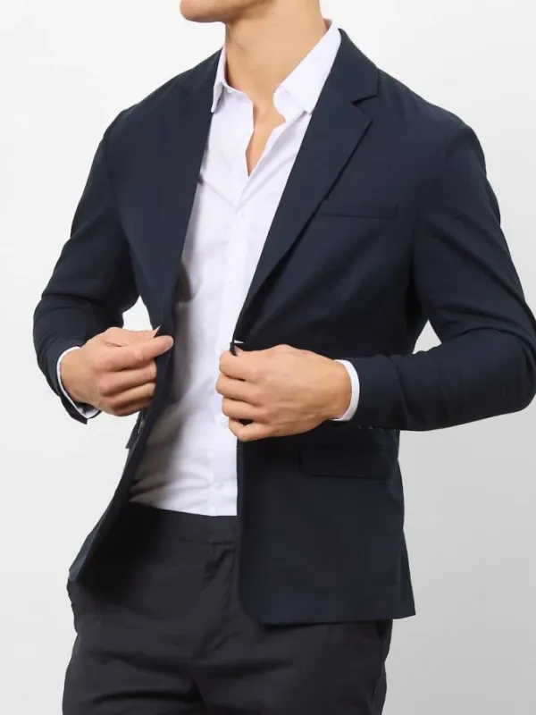 Navy Hight-End Comfortable Suit Jacket