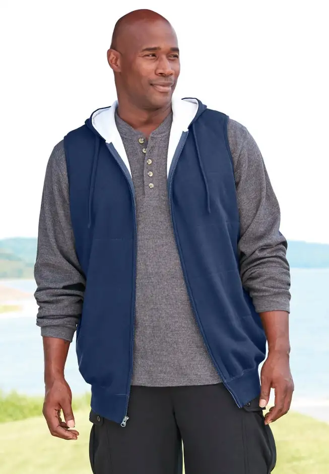 Thermal-Lined Fleece Vest