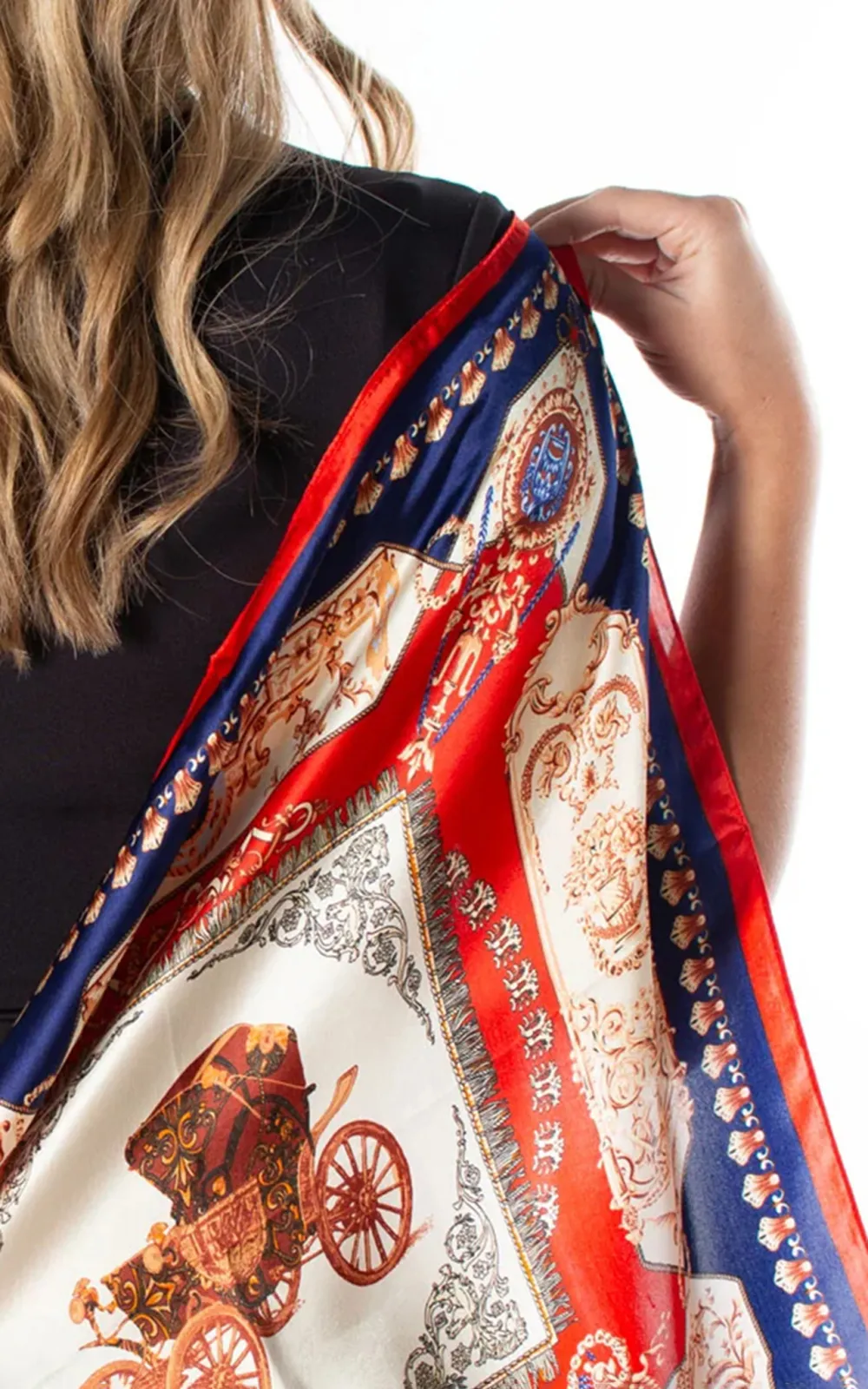 Delicate And Smooth Luxurious Exquisite Printed Silk Scarf