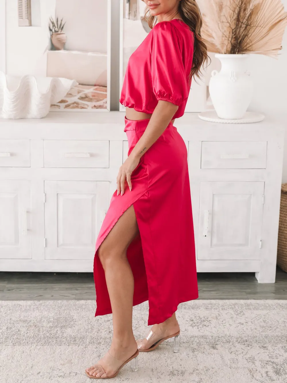 Style Sweetheart Neckline Print Top