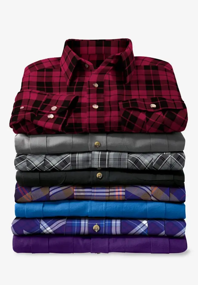 Signature Solid Flannel Shirt