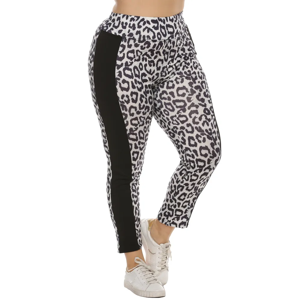 Leopard Patchwork Women’s Casual Bottoms