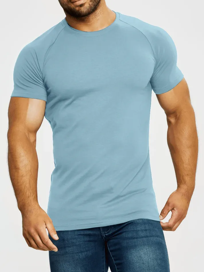 Men's Soft  Leisure Blue & White 5-Pack