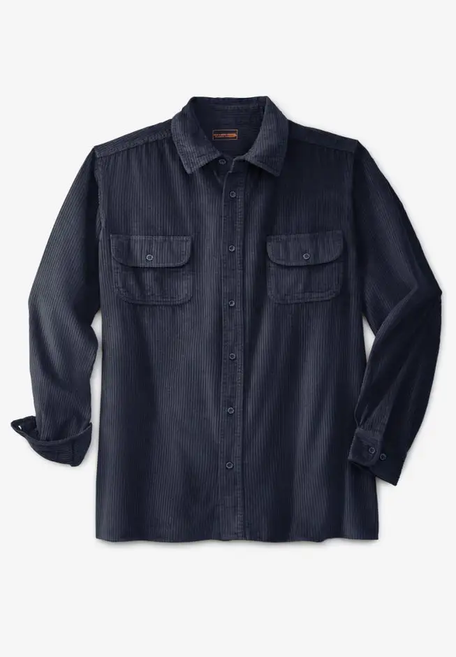 Long-Sleeve Corduroy Shirt
