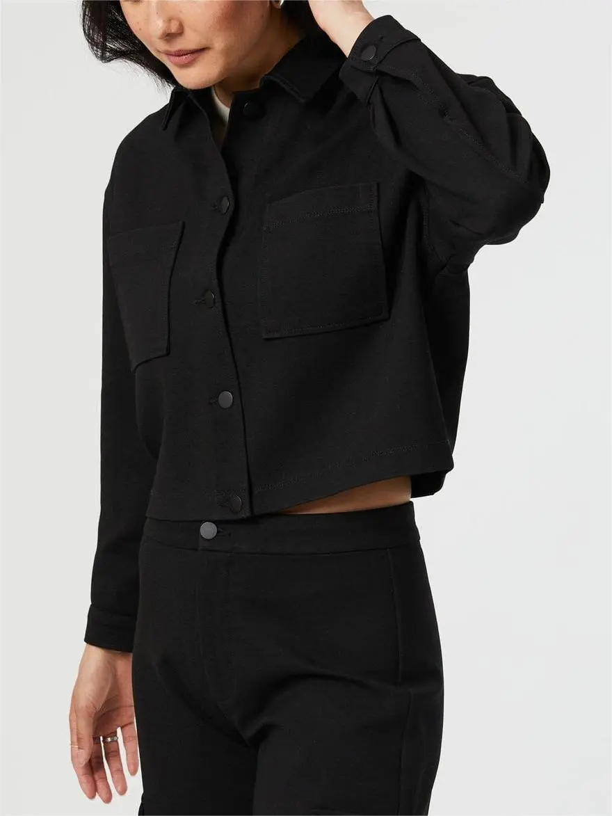 Regular Cotton Black Jacket
