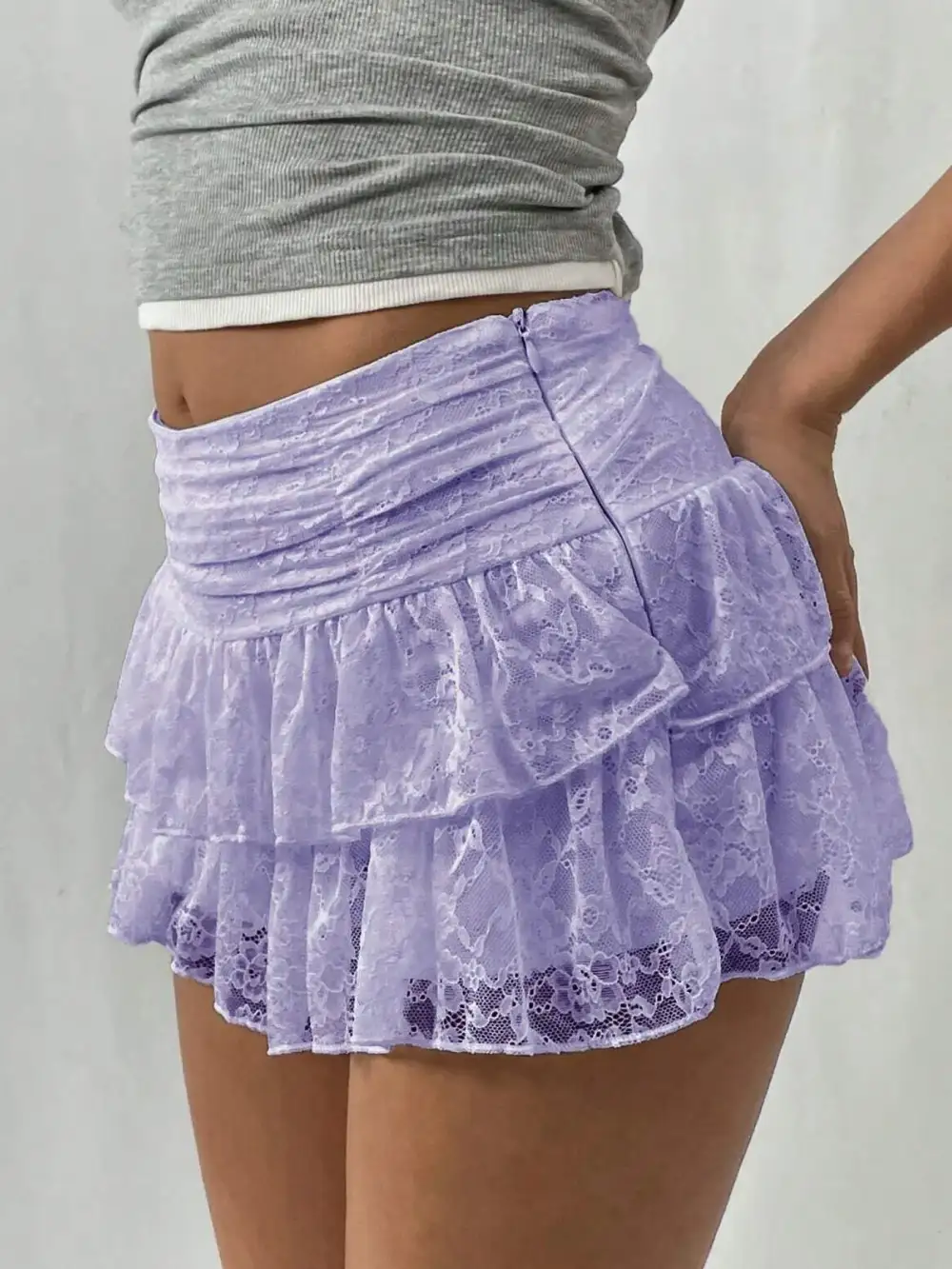 Essential Lace Layered Skirt