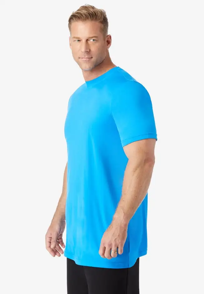 No Sweat Longer-Length Short Sleeve Crewneck Tee