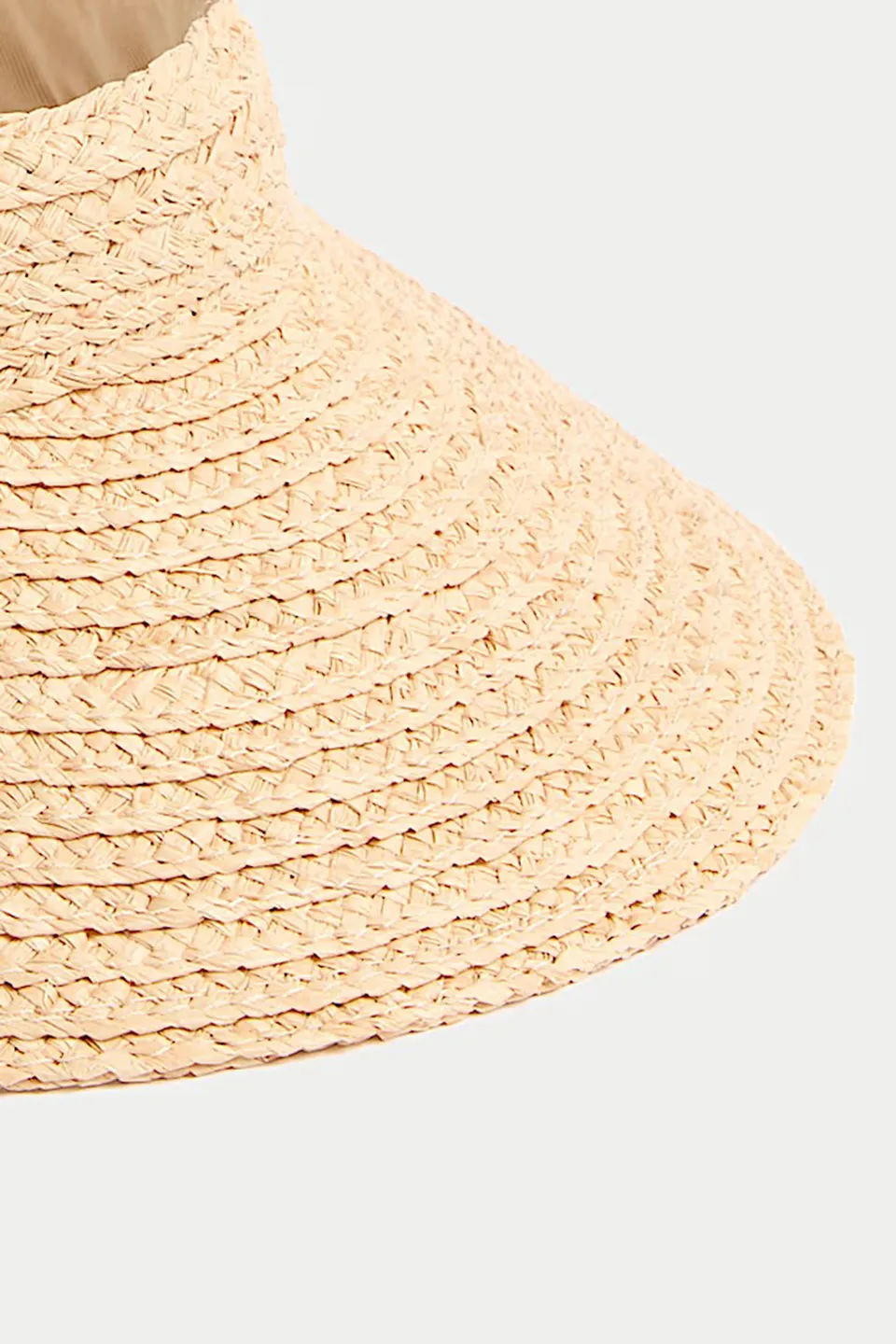 Breathable Open-Weave Straw Visor