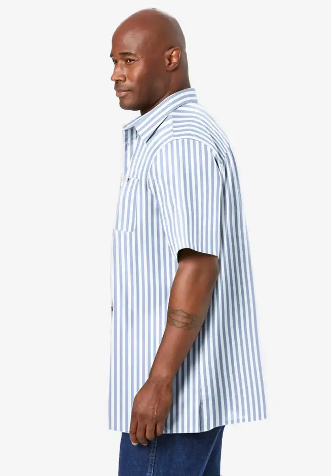 Striped Short-Sleeve Sport Shirt