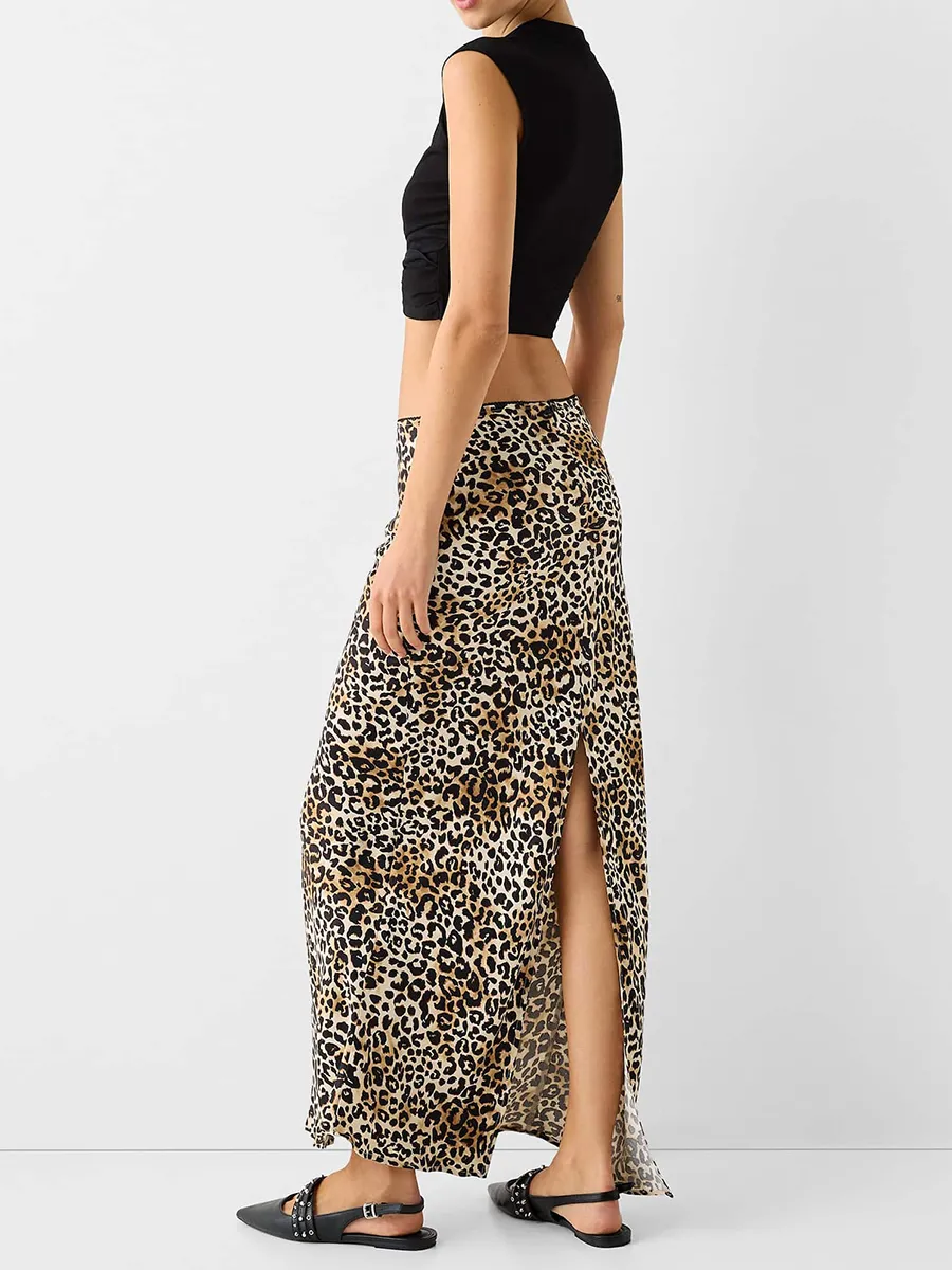 Falda Midi Estampada
