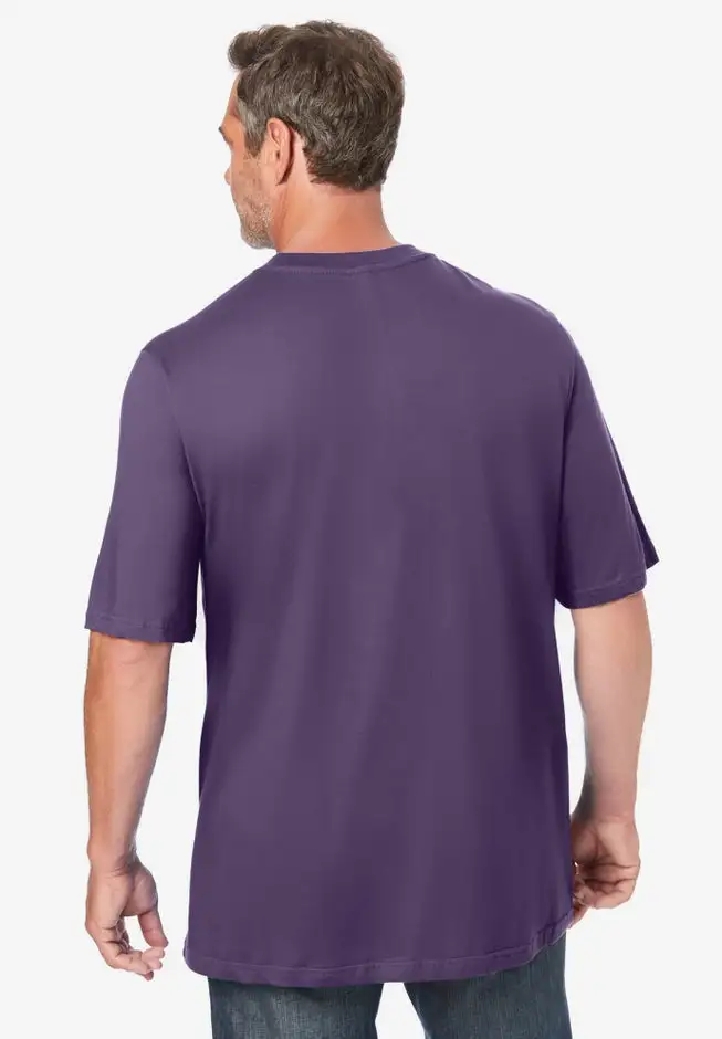 Shrink-Less Lightweight Pocket Crewneck T-Shirt