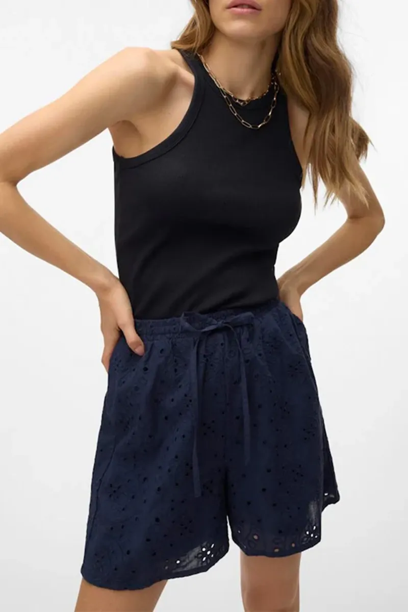 High Neck Ribbed Tank Tops
