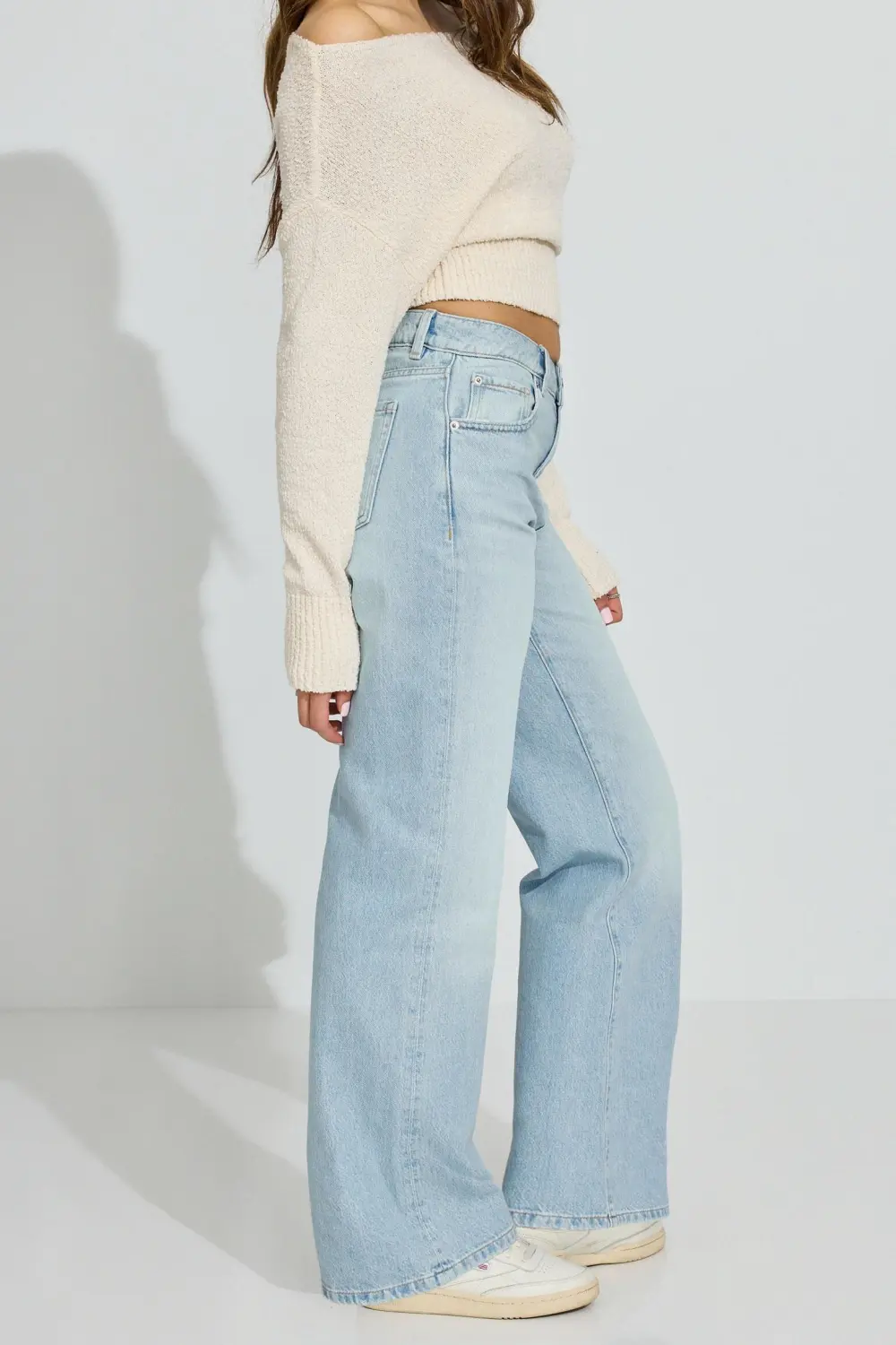 Wide Leg Light Blue Jeans