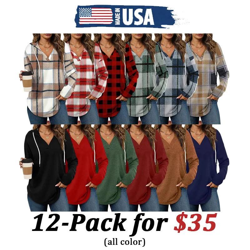 🎁Christmas Gifts🎁Women's Oversized Pullover Hoodie - Long Sleeve Loose Fit Sweatshirt