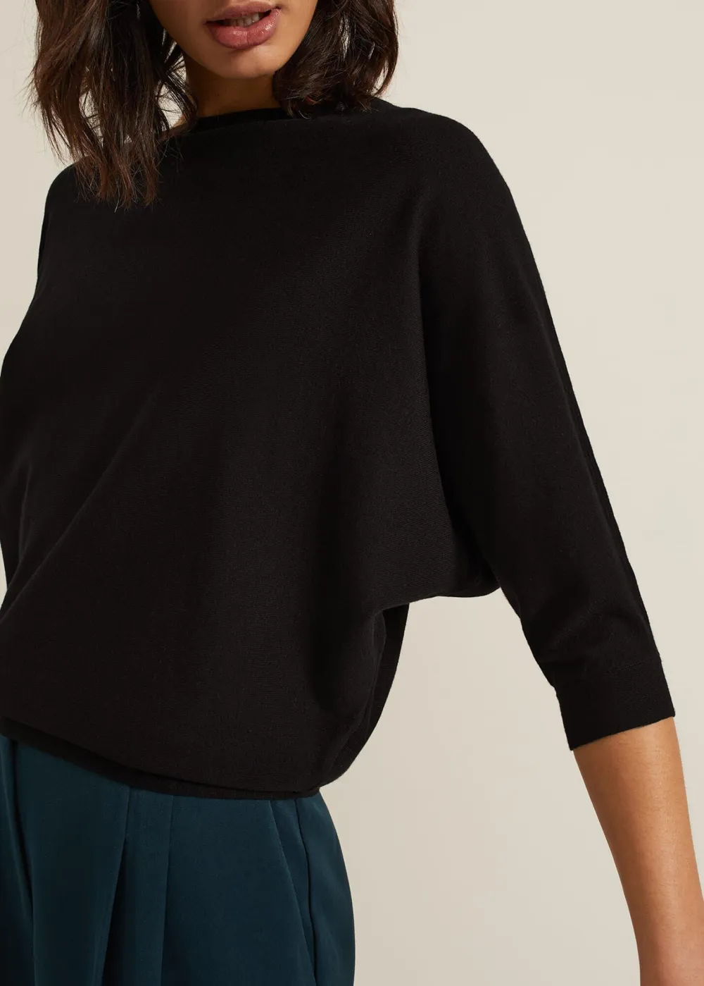 Simple Solid Color Round Neck Top