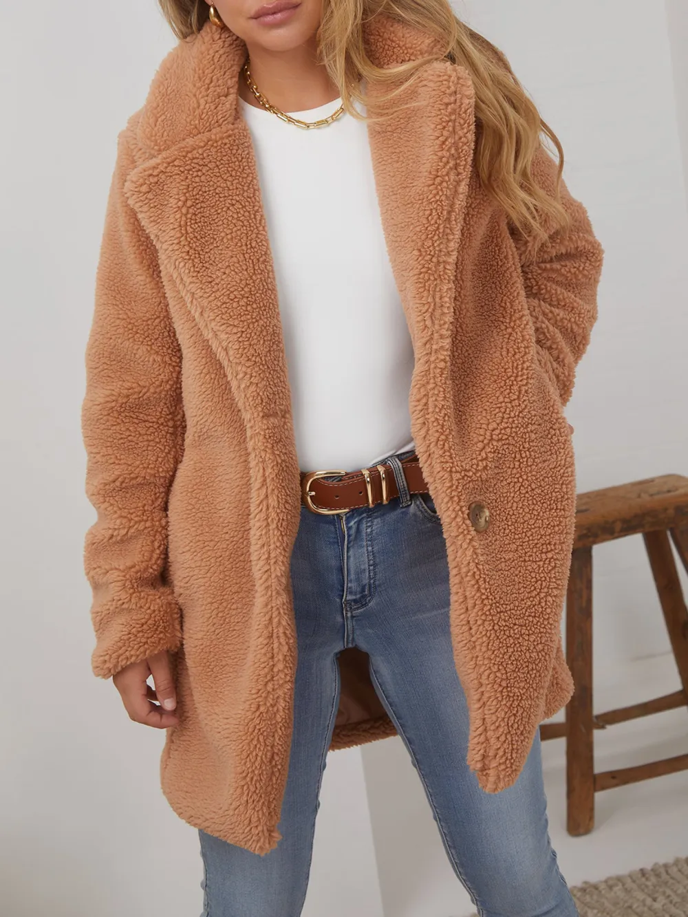 Caramel Daily Long sleeves Jacket