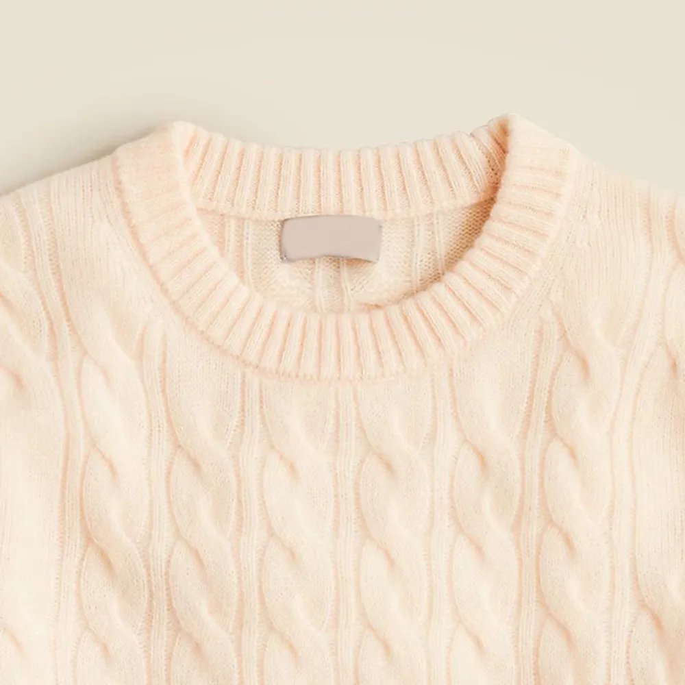 Cashmere Cable-Knit T-Shirts
