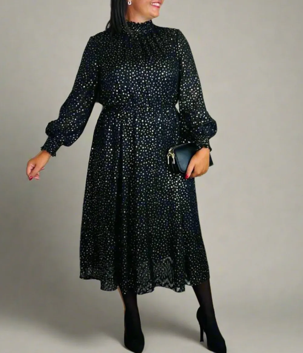 Lace Star Midi Dress