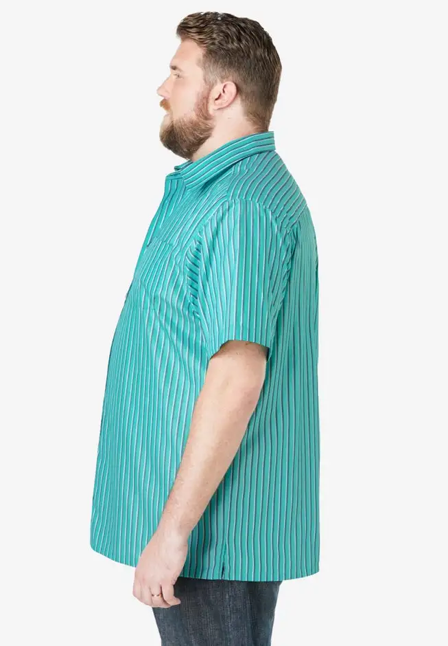 Striped Short-Sleeve Sport Shirt