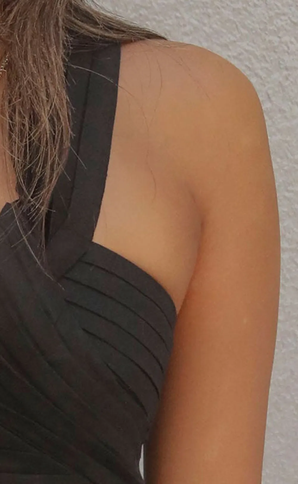 Strapless Ruched Crop Top and Skirt Set