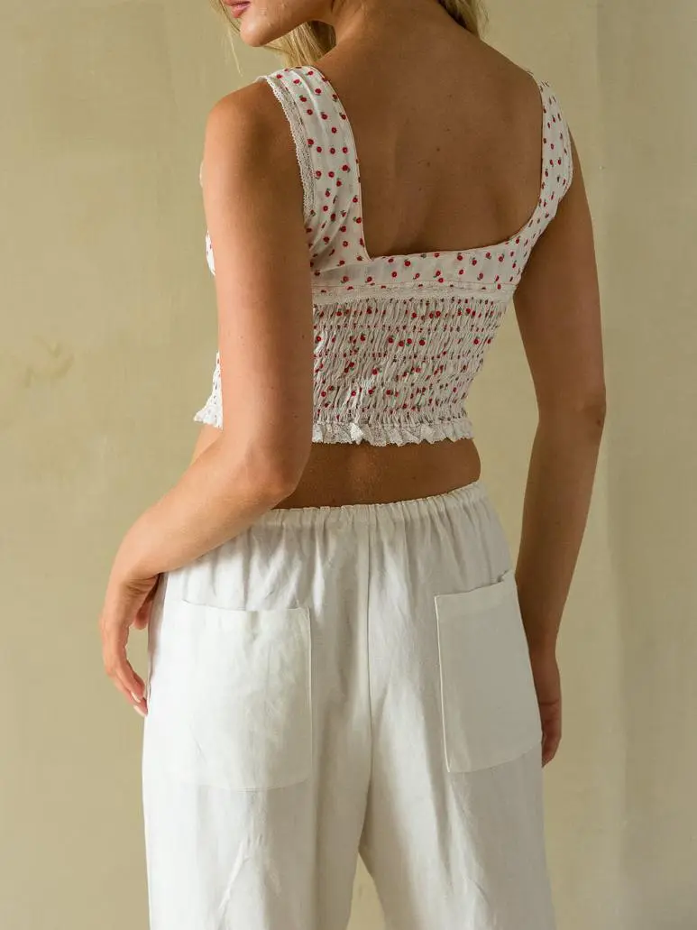 Posie Picnic Smocked Top