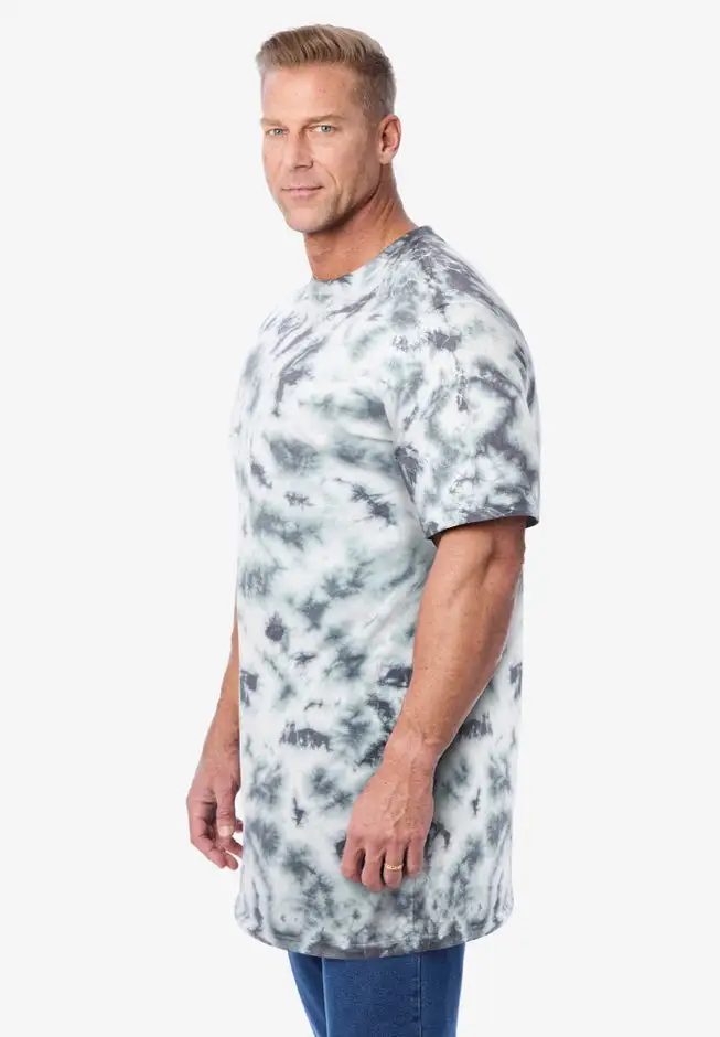 Shrink-Less Lightweight Longer-Length Crewneck T-Shirt