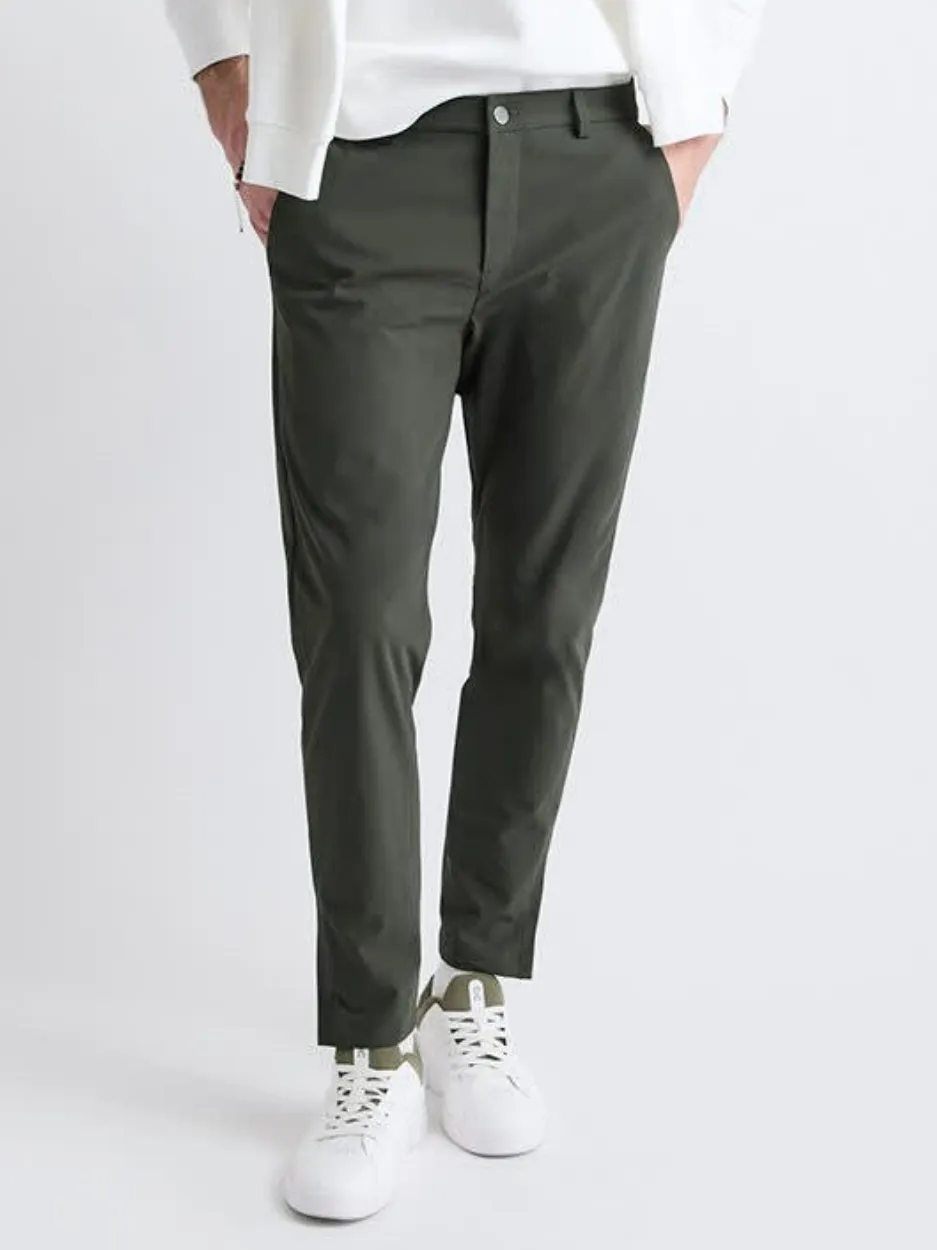 Olive Green Slim Fit Casual Pant