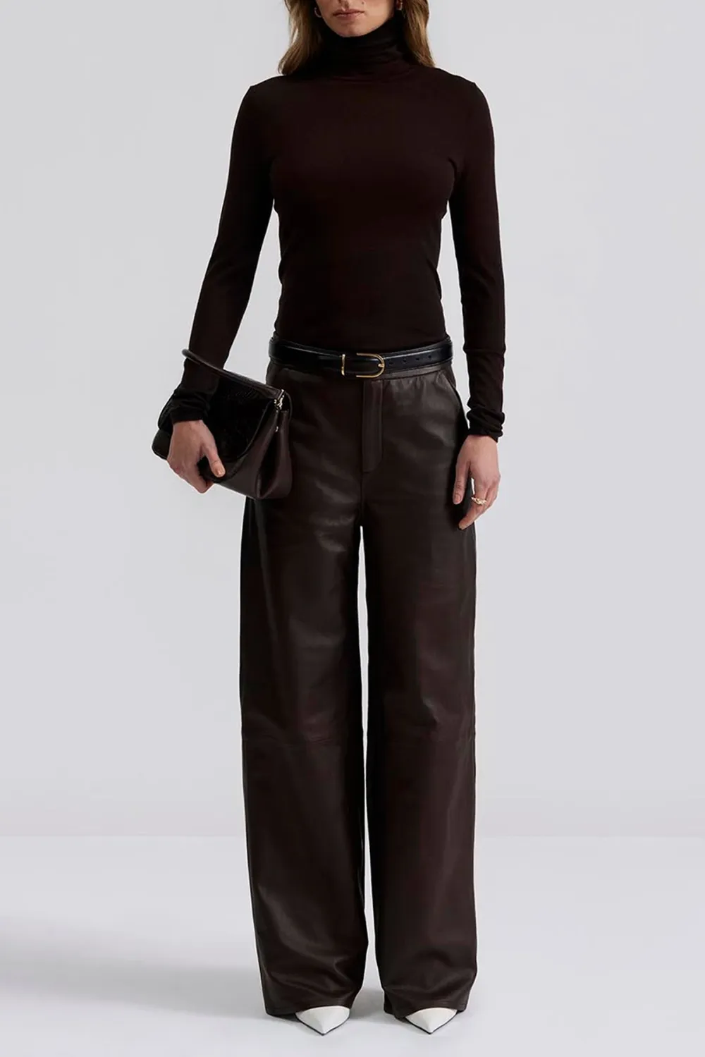 Wool Slim Fit Turtleneck Sweater