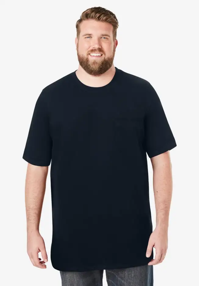 Heavyweight Longer-Length Pocket Crewneck T-Shirt