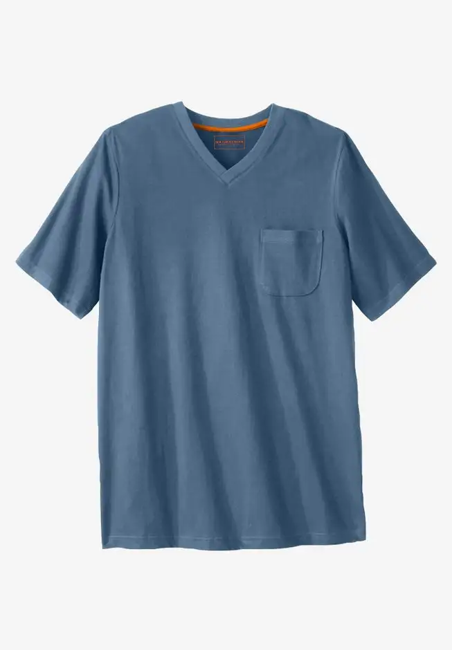 Heavyweight Pocket V-Neck Tee