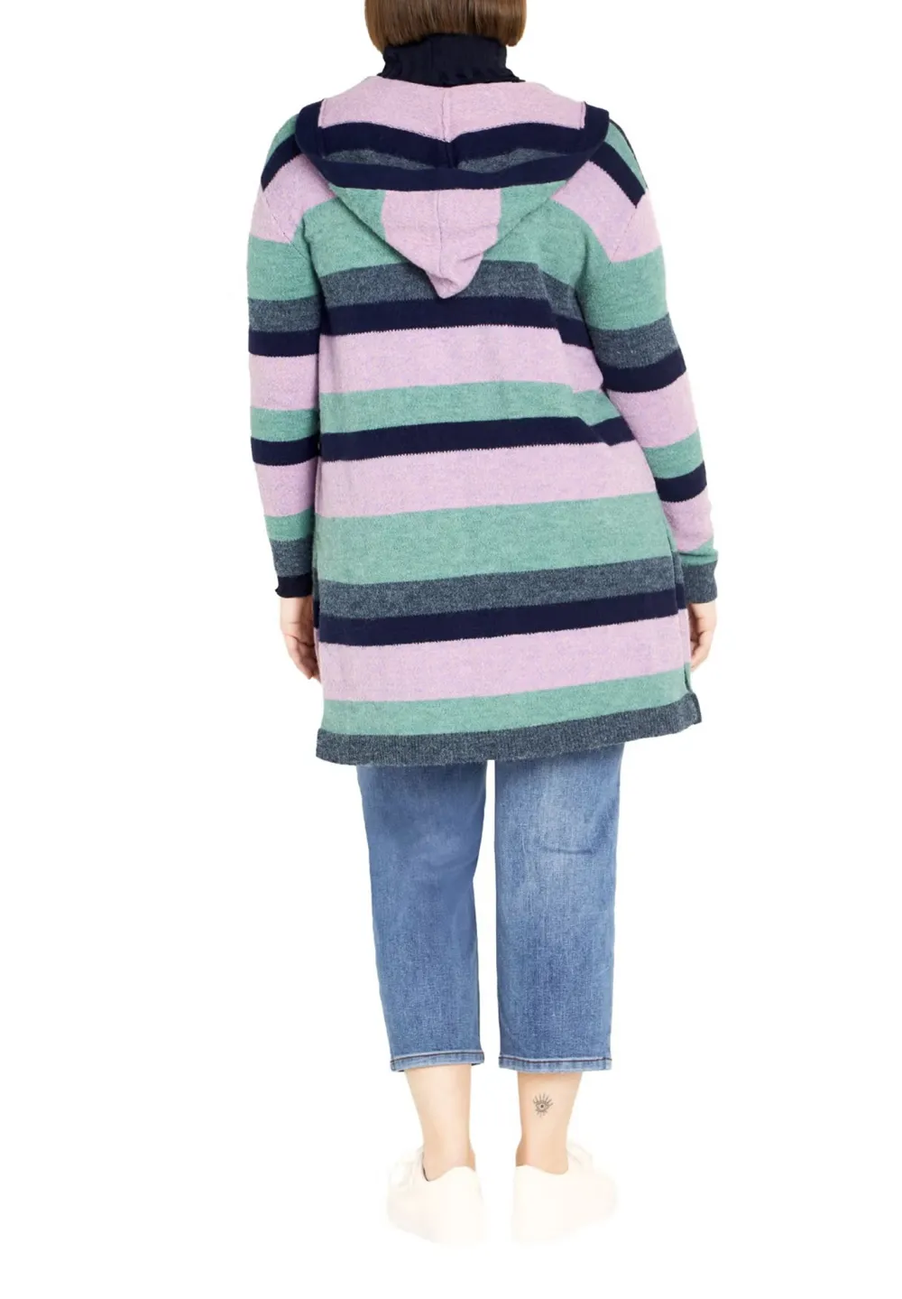 Four Color Striped Cardigan